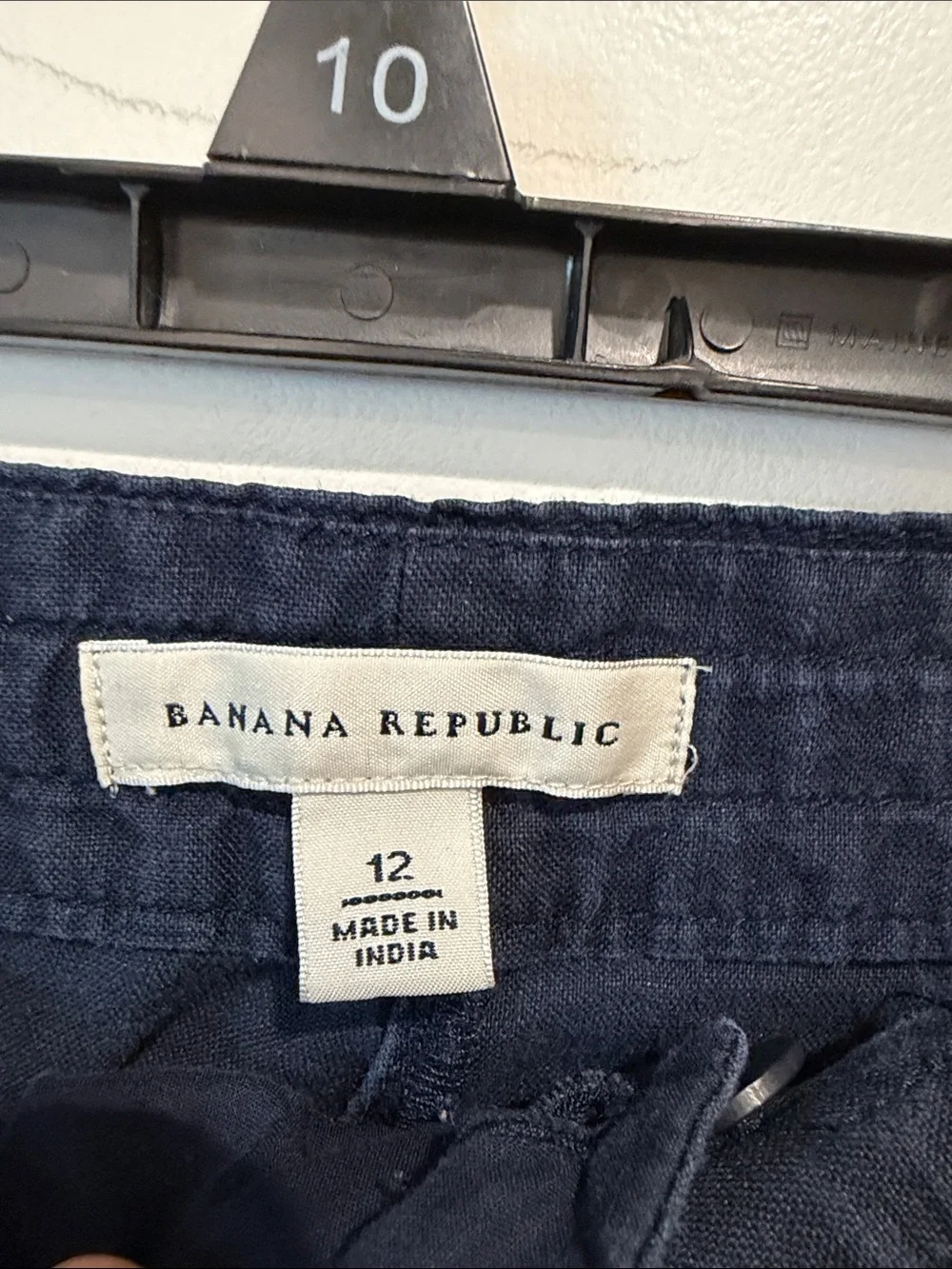 Banana Republic Navy Drawstring Linen Relaxed Fit Breezy pants, 12